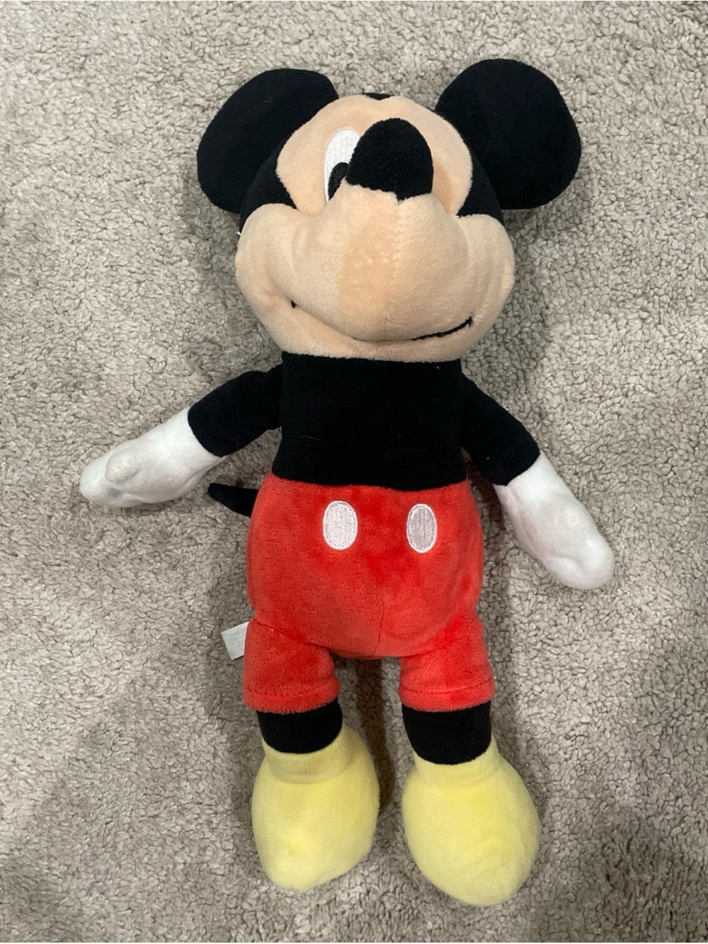 Disney Baby classic Mickey Mouse baby plush- crinkle, rattle 13 in